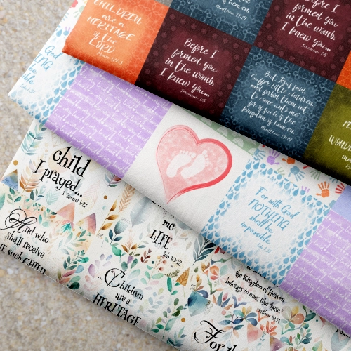 christian baby quilt fabrics by the mad craft duckie studio