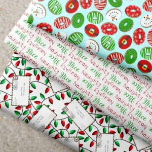 christmas fabrics by the mad craft duckie studio