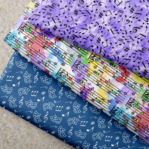 music and choir fabrics by the mad craft duckie studio