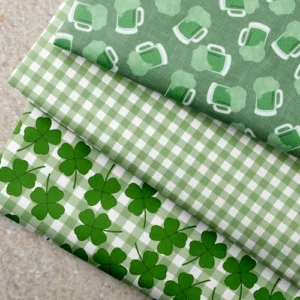 st patricks day fabrics by the mad craft duckie studio